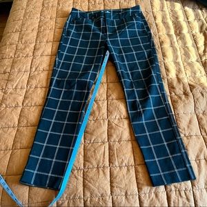 Windowpane plaid pixie pants old navy